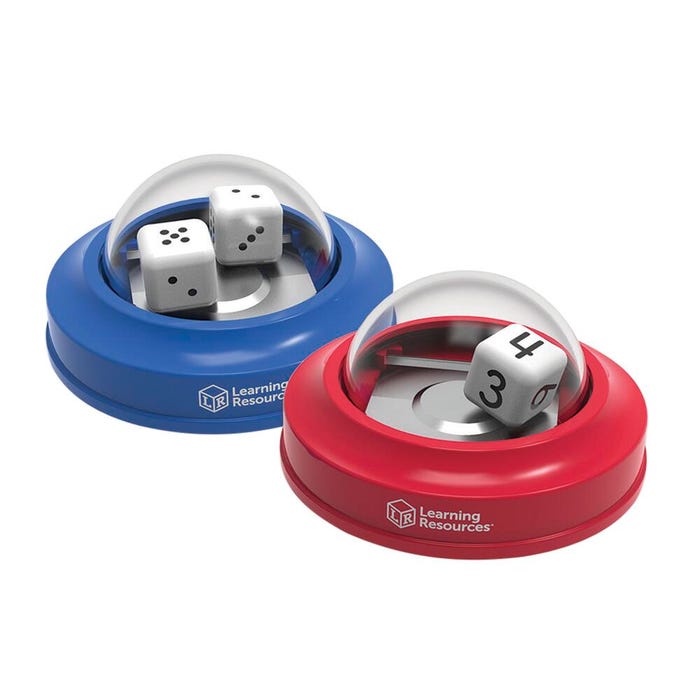 Learning Resources Dice Poppers, 3-3/8 x 3-3/8 x 2 Inches, Set of 2