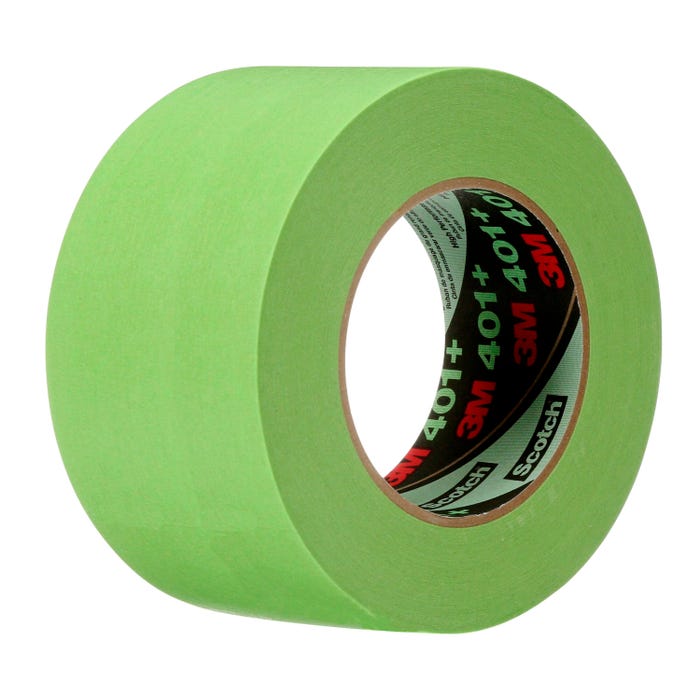 3M 401+ High Performance Masking Tape, 3 Inches x 60 Yards, Green