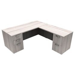 Affordable Interior Systems Calibrate Series Double Pedestal Admin Desk 4000692