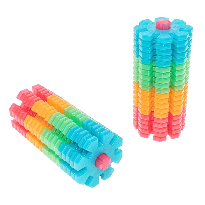 Polydron Translucent My First Octoplay Class Set, 42 Pieces