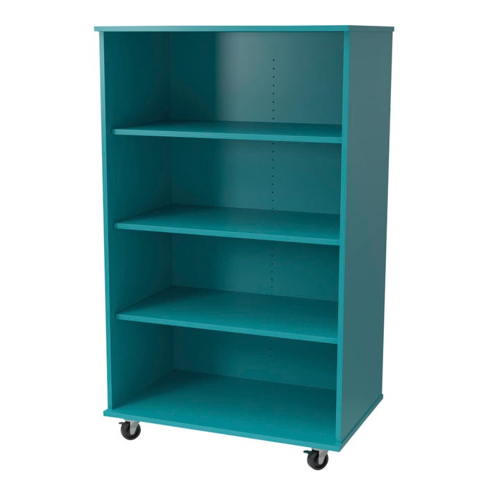 Classroom Select Expanse Series Storage Bookcase with Casters, Single Sided