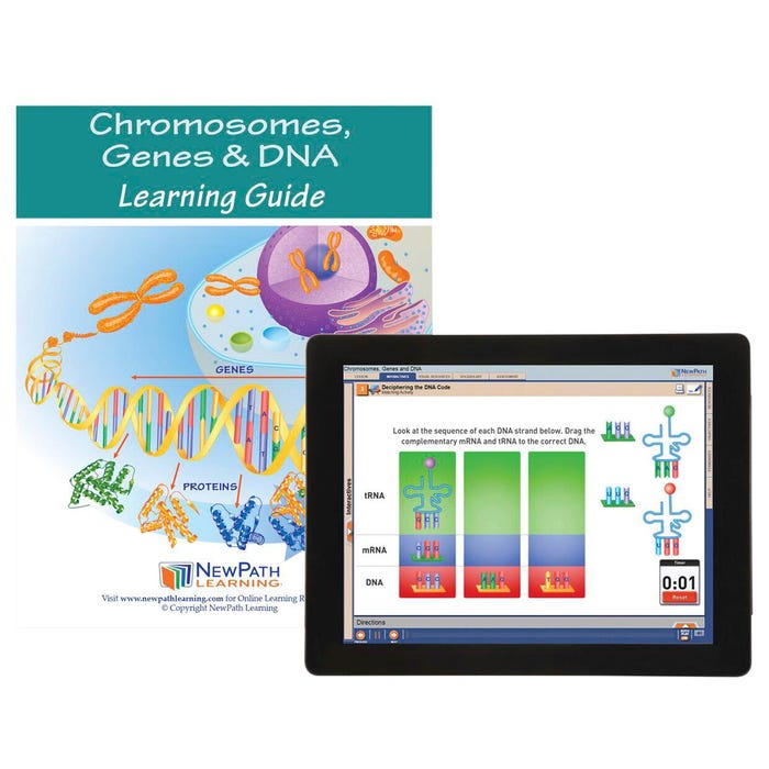 NewPath Learning Chromosomes, Genes and DNA Student Learning Guide with Online Lesson