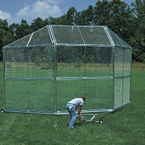 Hooded Portable Steel Backstop 2125405