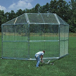 Hooded Portable Steel Backstop 2125405