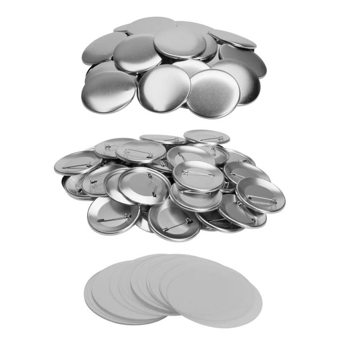 Neil Enterprises Metal Button Parts, 2-1/4 Inch, Pack of 500