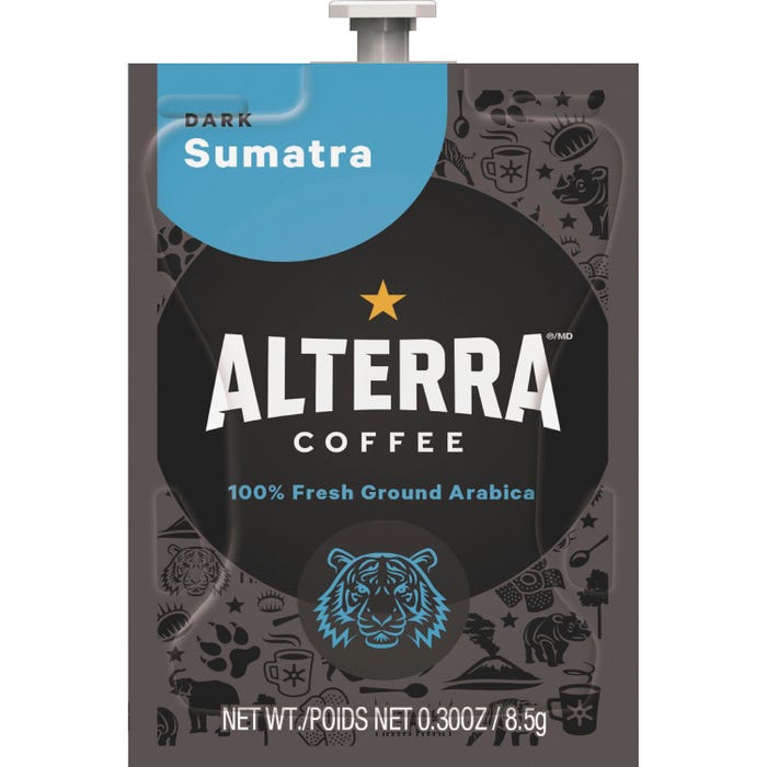 Alterra Sumatra Coffee, Dark/Intense, Pack of 100