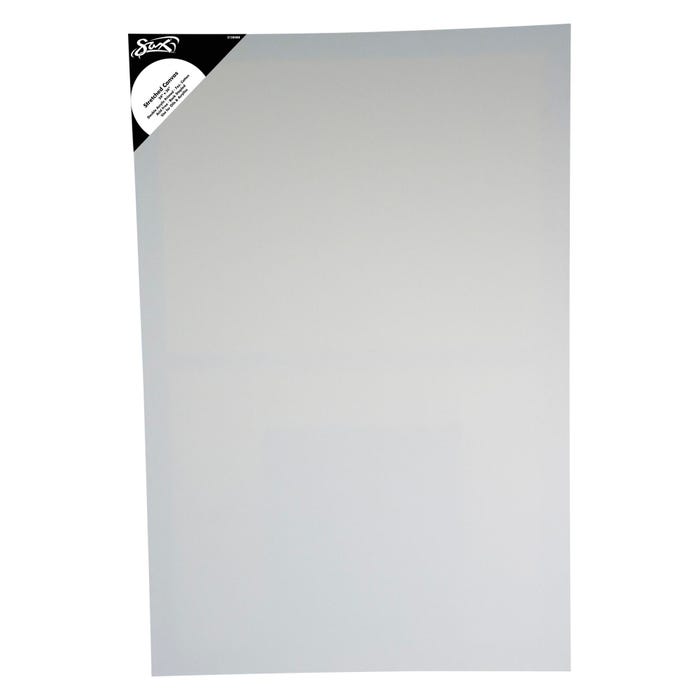 Sax Quality Stretched Canvas, Double Acrylic Primed, 24 x 36 Inches, White