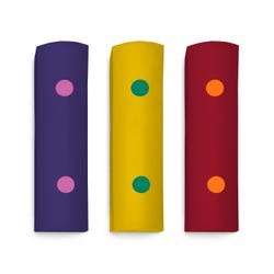 Snoezelen Rainbow Bumpas with Vibration, Sensory Wall Panel, Assorted Colors, Set of 3 2123709
