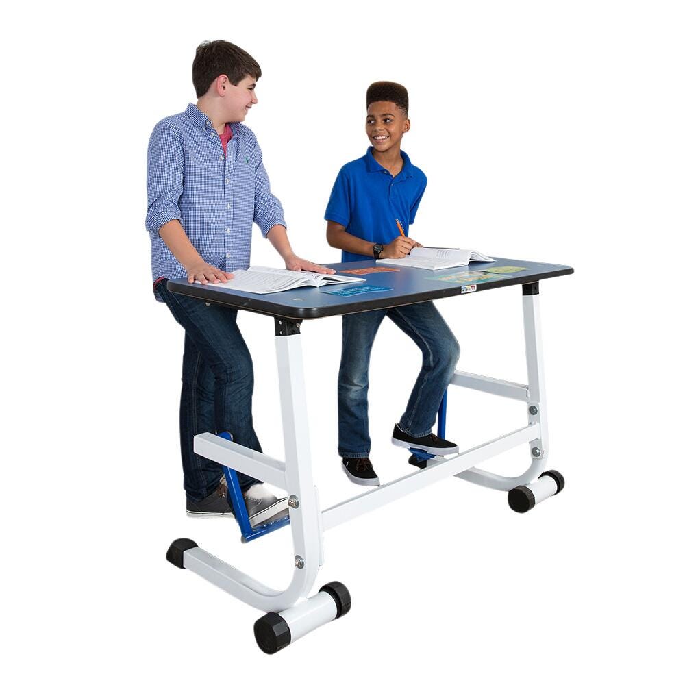 Image for KIDSFIT KC-14 Two Person Standing Desk With Foot Fidget from School Specialty