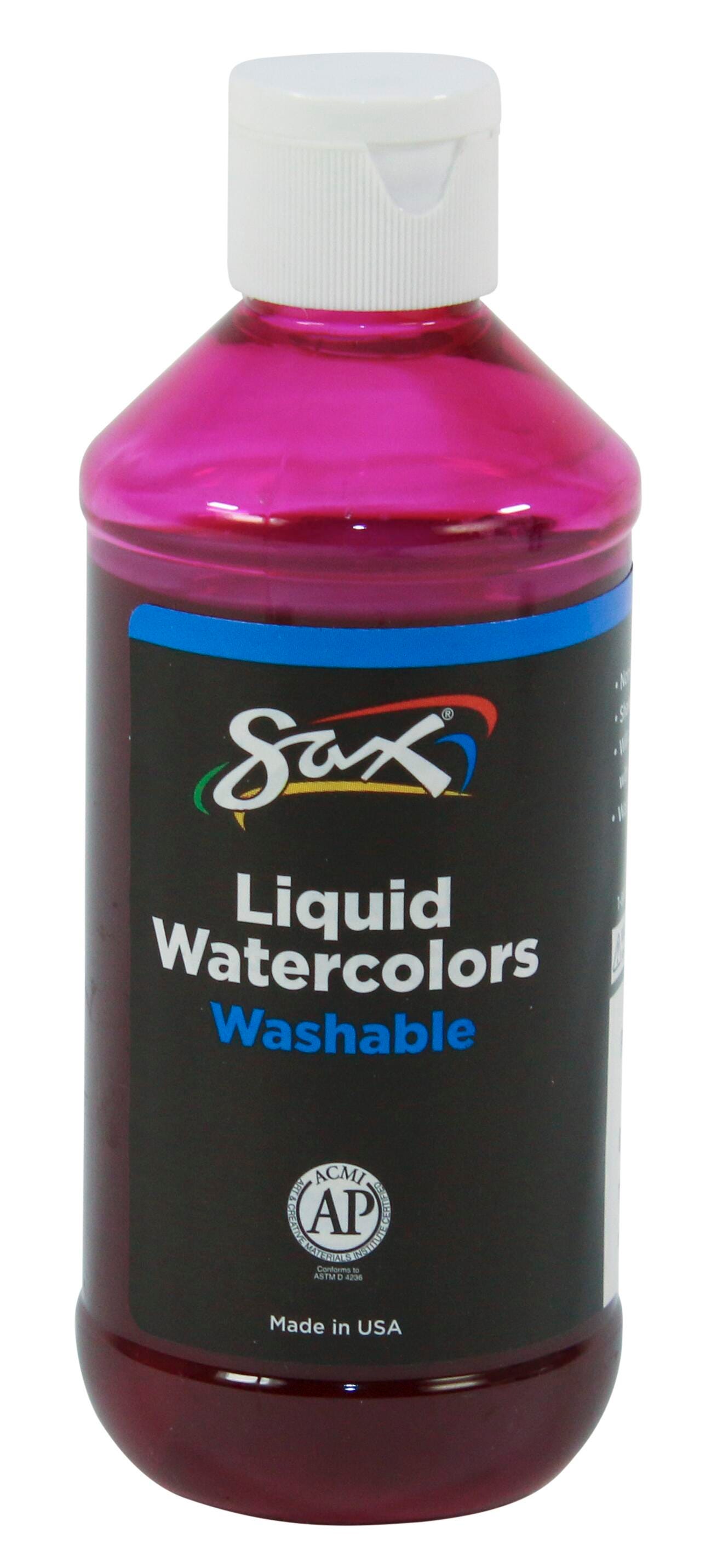 Sax Liquid Washable Watercolor Paint, 8 Ounces, Pink, Item Number 1567849