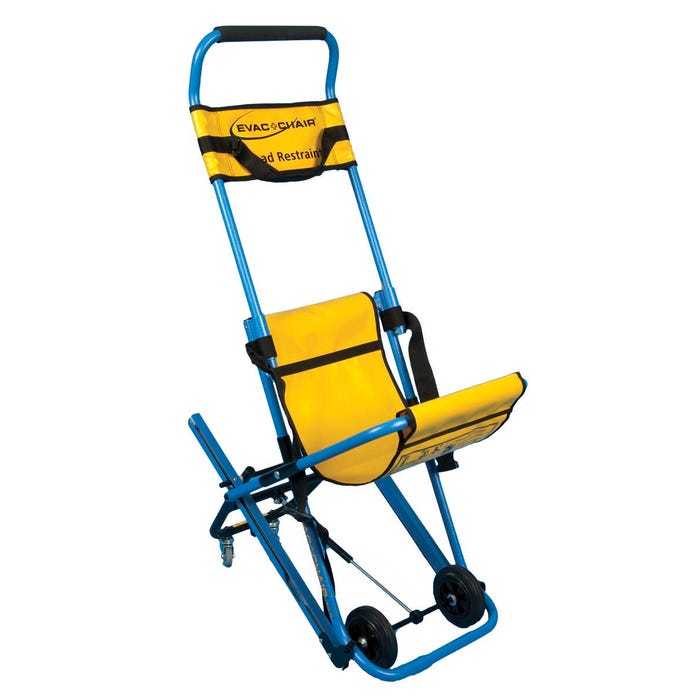 Evac+Chair 300H Emergency Stair Chair, Blue Frame, Yellow Hammock