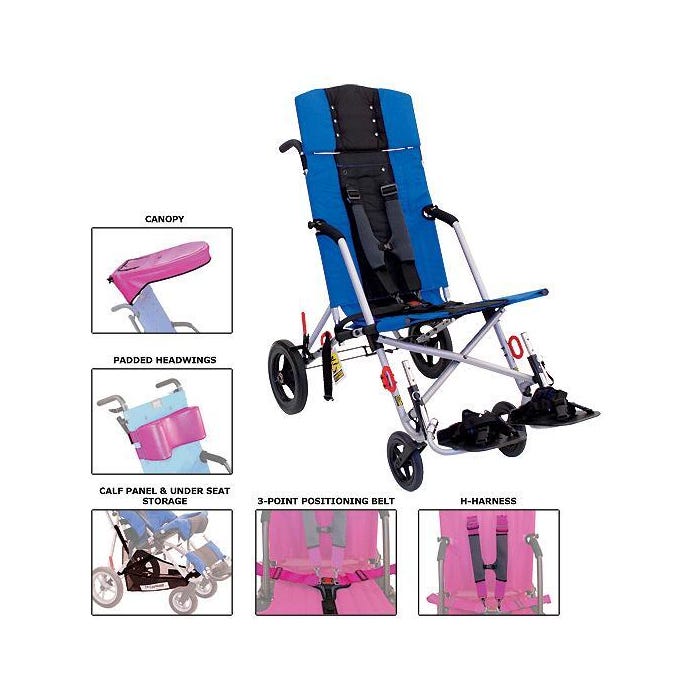 Convaid Cruiser Transit Stroller, Cordura Fabric, 66 Pound Capacity, CX10T