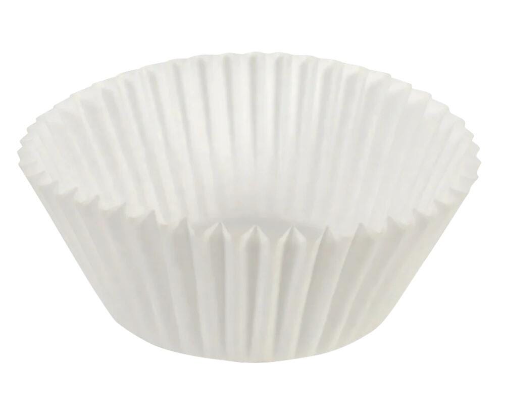 Hoffmaster Fluted Baking Cups, 2 Ounces, White, Case of 500