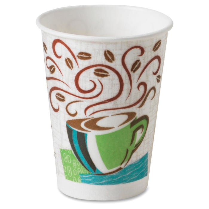 Dixie Foods PerfecTouch Coffee Haze Hot Cups, 16oz., Pack of 1000