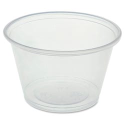 Genuine Joe Portion Cups, 4 Ounces, Clear, Pack of 2500