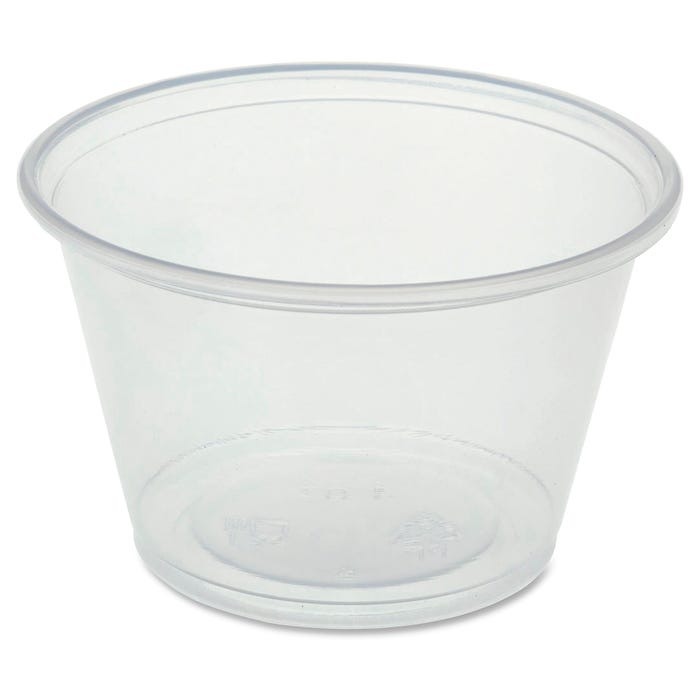 Genuine Joe Portion Cups, 4 Ounces, Clear, Pack of 2500