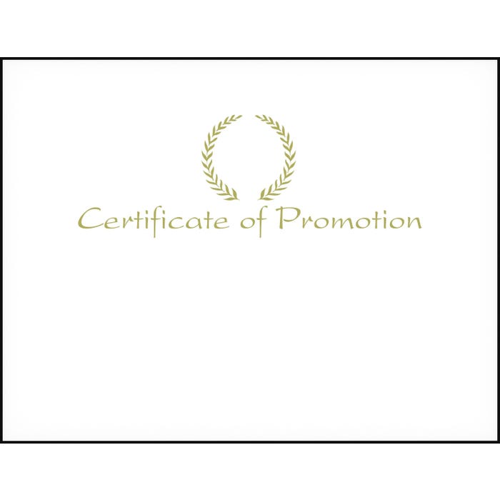 Achieve It! Certificate of Promotion Embossed Award, 11 x 8-1/2 inches, Gold Foil, Pack of 25