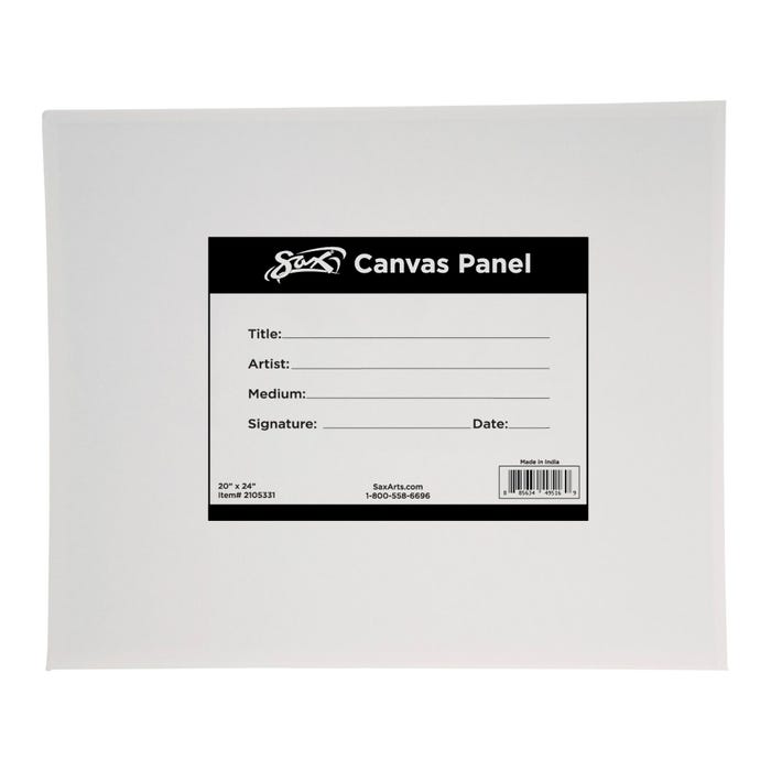 Sax Genuine Canvas Panel, 20 x 24 Inches, White