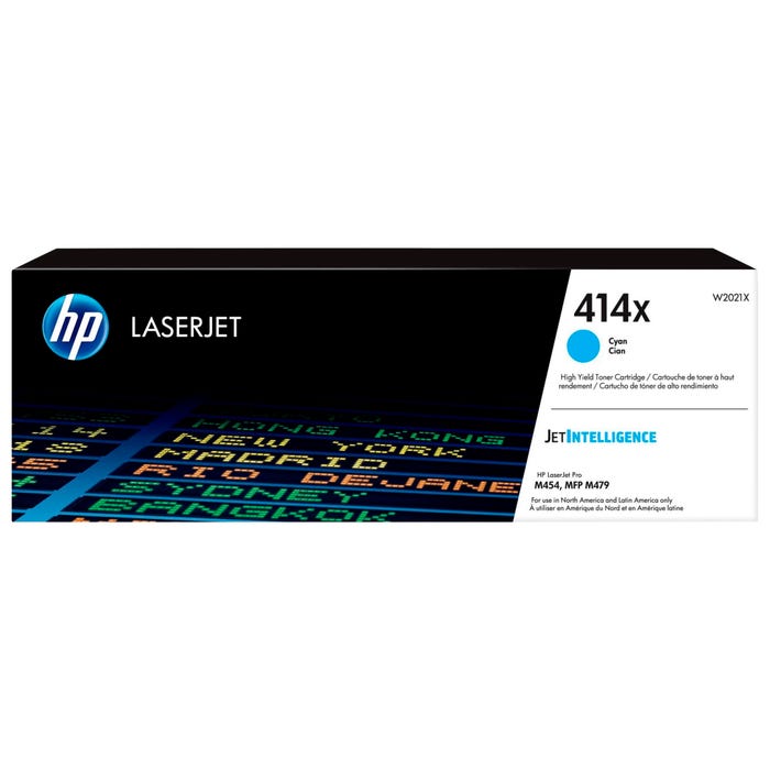 HP 414X Ink Cartridge, W2021X, Cyan
