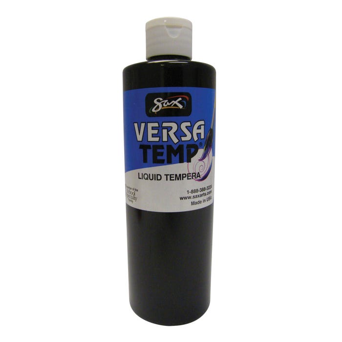 Sax Versatemp Heavy-Bodied Tempera Paint, 1 Pint, Black