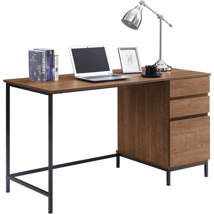 Lorell SOHO Table Desk, 55 x 23-1/2 x 30 Inches, Walnut