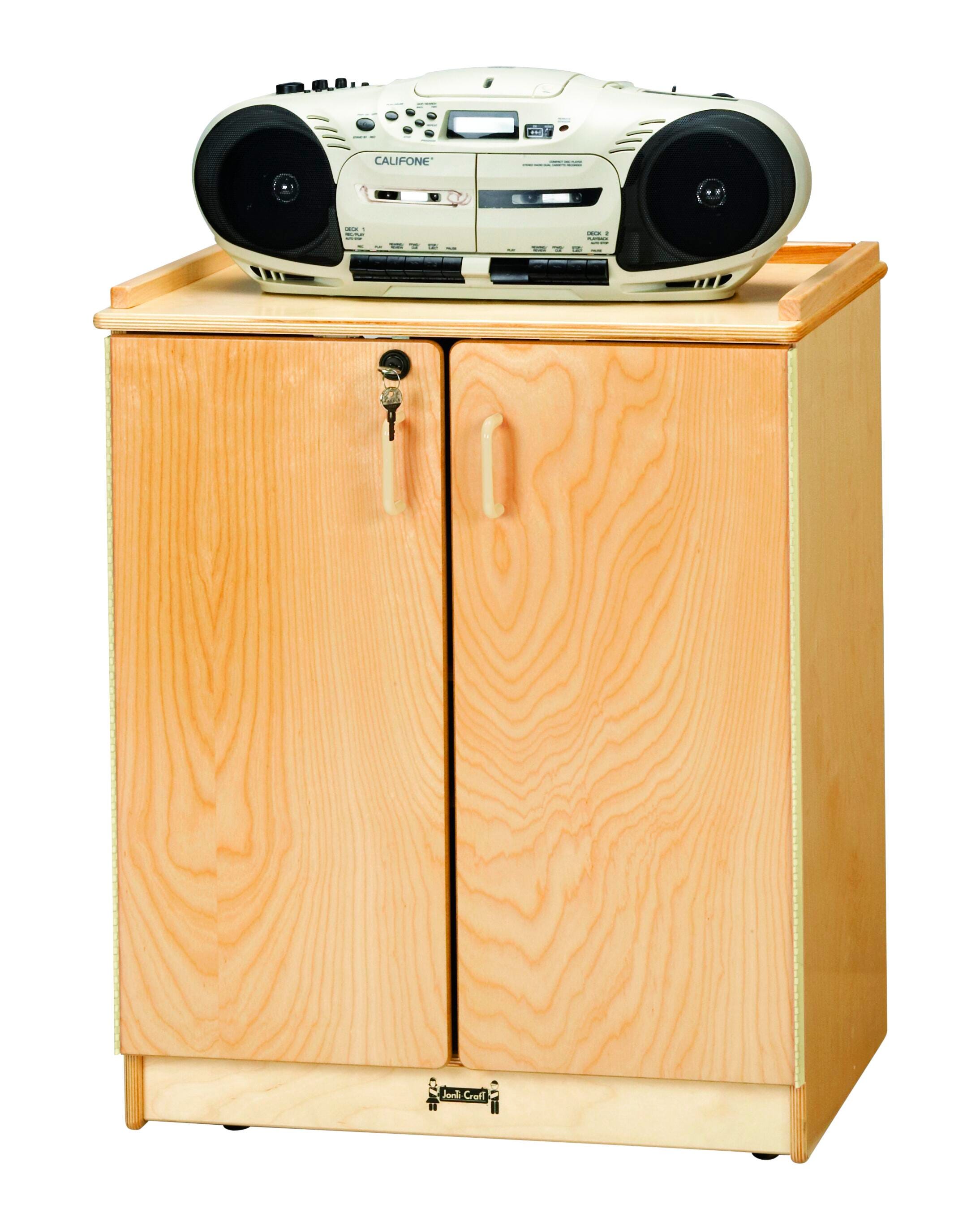 Jonti-Craft Media Cart, Lockable, 24-1/2 x 20 x 30 Inches, Item Number 1133186