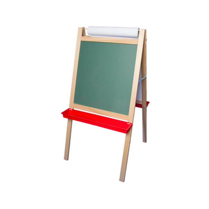 Crestline Deluxe Magnetic Paper Roll Easel, 24 x 24 x 48 Inches, Green Chalk/Dry Erase