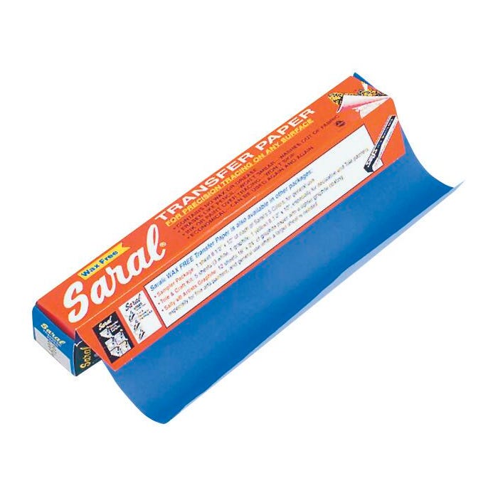 Saral Wax-Free Transfer Paper, 12-1/2 Inches x 12 Feet, Non-Photo Blue