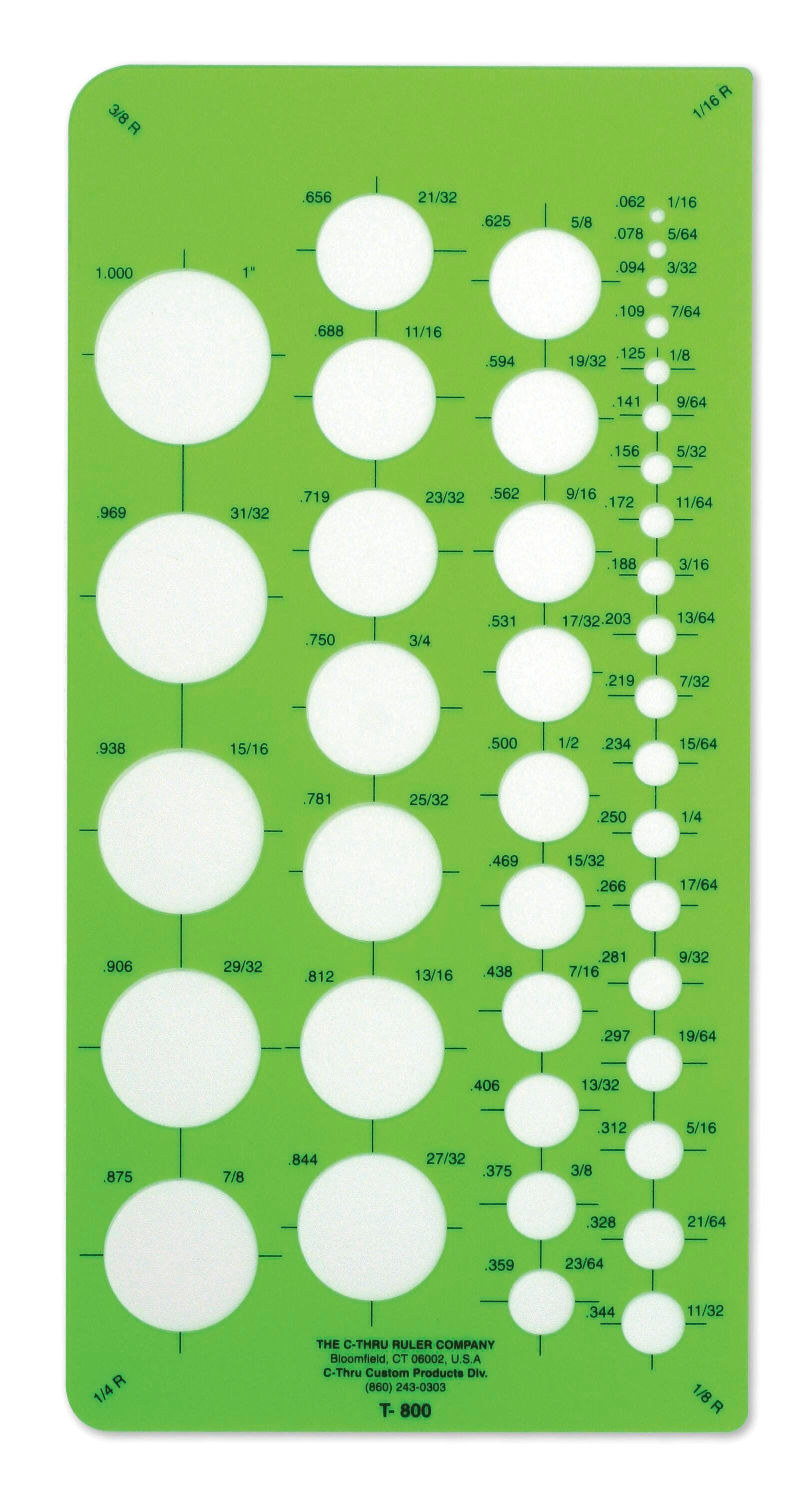 Image for Westcott Circles Template, 41 Circles from School Specialty