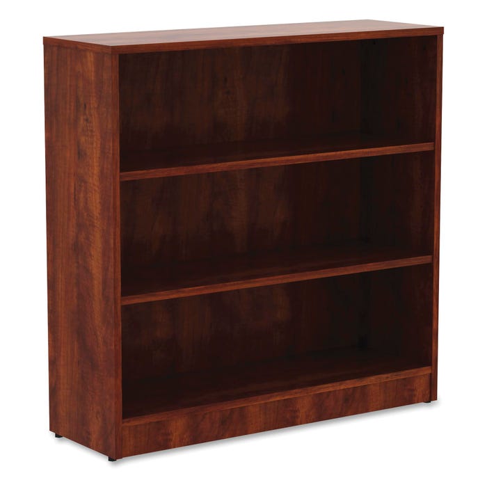 Lorell Laminate 3 Shelf Bookcase, 36 x 12 x 36 Inches, Cherry