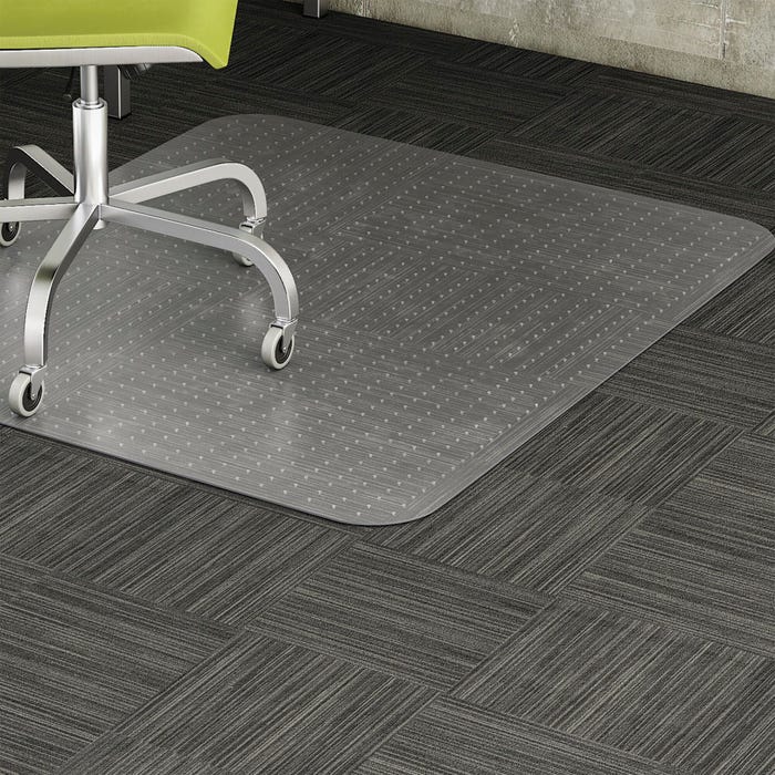 Lorell Chair Mat, 46 x 60 Inches, 1/8 Inch Thickness, Clear