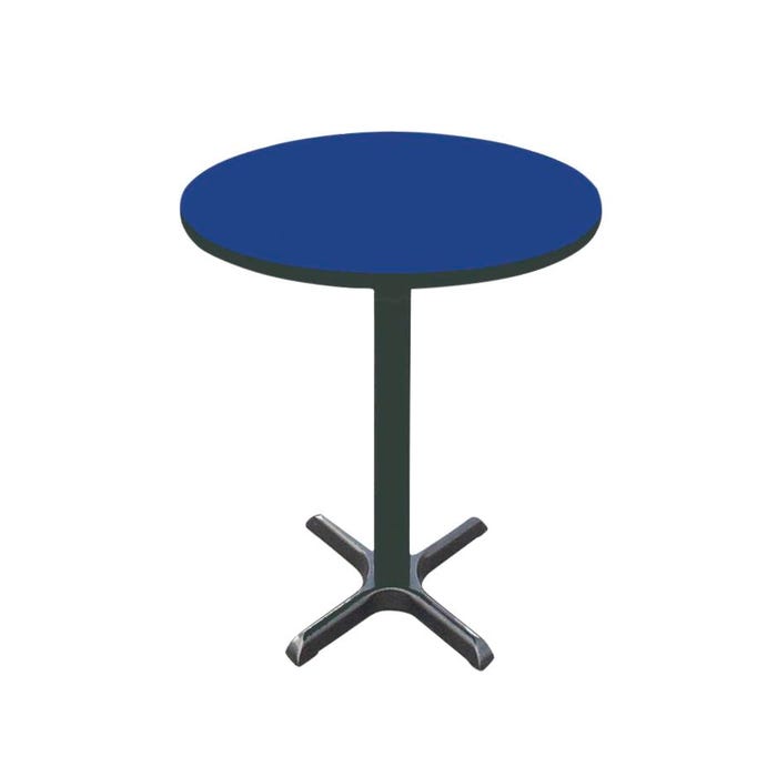 Correll Round Laminate Top Cafe Table with T-Mold Edge, Standing Height