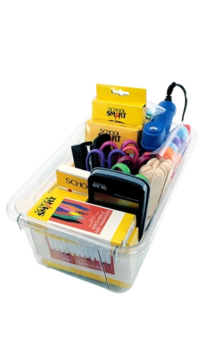 Supplies in Storage Container