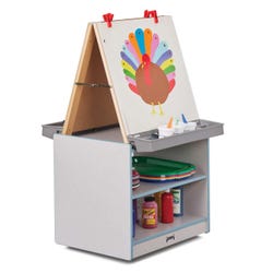 Image for Jonti-Craft Rainbow Accents 2-Station Art Center, 25-1/2 x 20 x 45 Inches from School Specialty