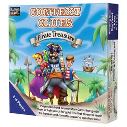 Learning Well Context Clues Pirate Treasure Game, Blue Level
