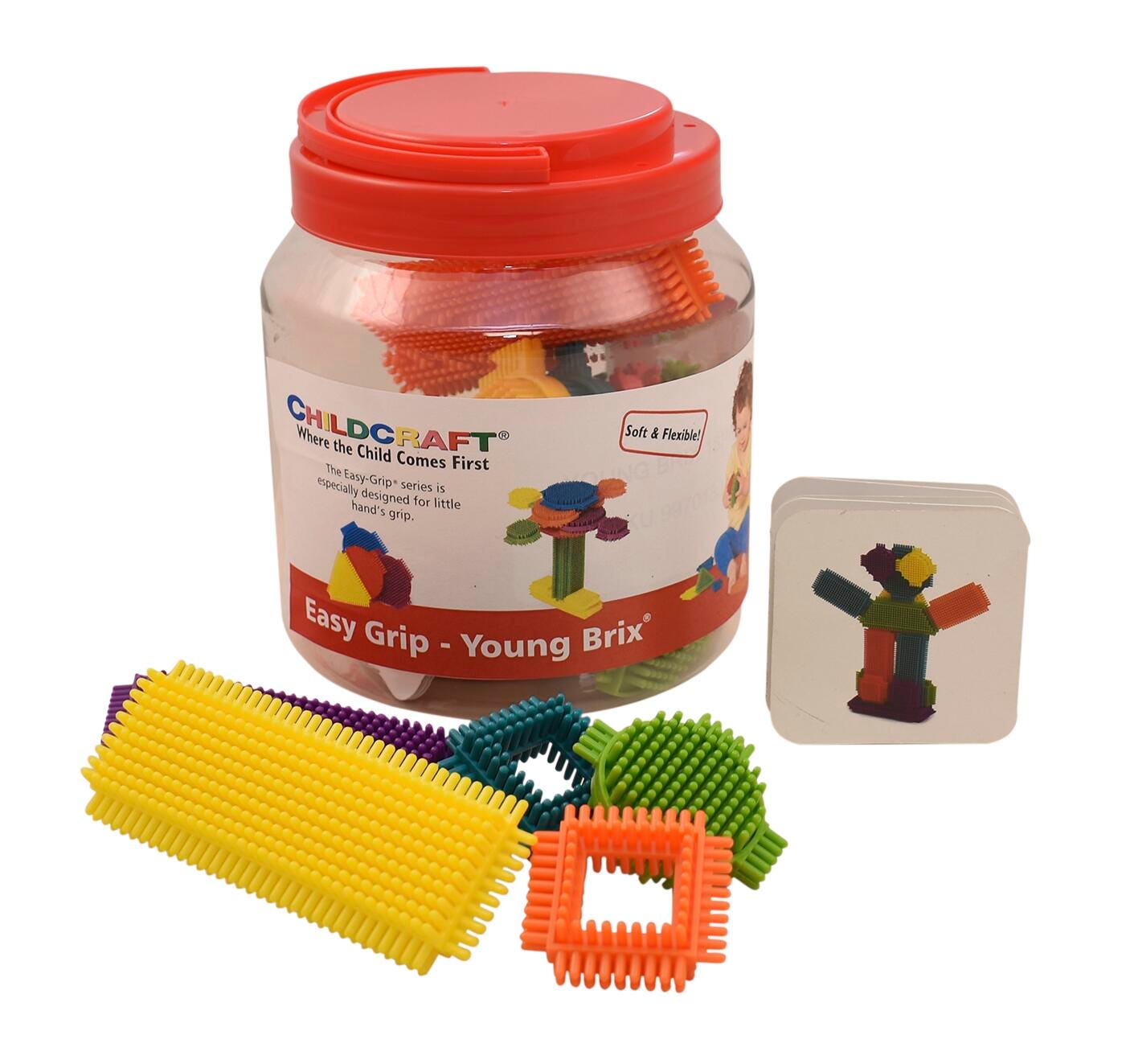 Image for Childcraft Young Manipulative Brix, Assorted Colors, Set of 18 from School Specialty