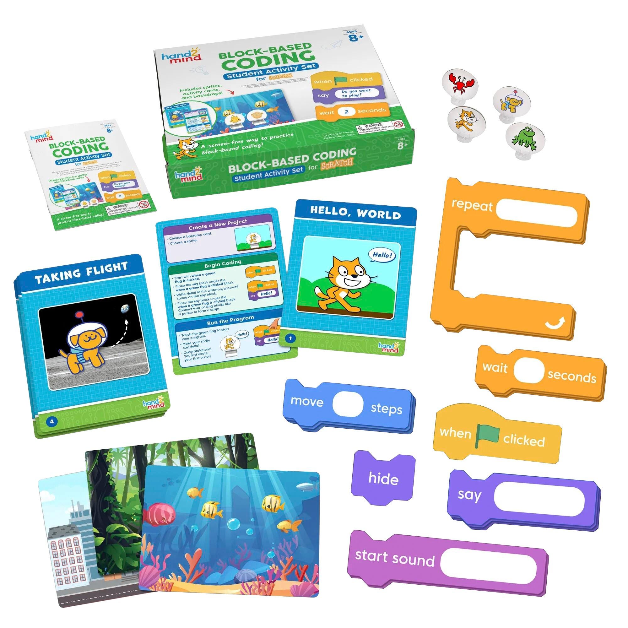 Hand2Mind Block-Based Coding Student Activity Set for Scratch 2213067