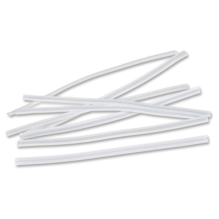Tatco Reusable Vinyl Twist Ties, Reusable, 6 Inches, White