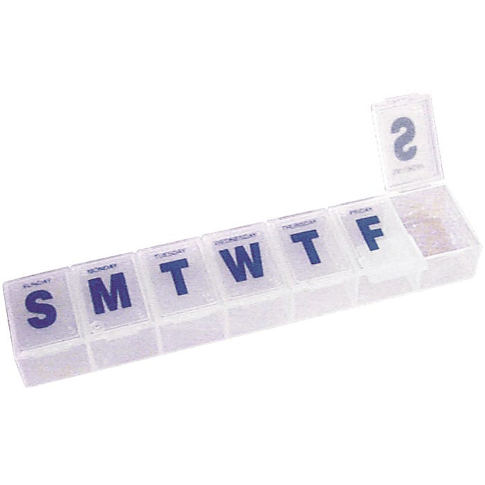 Jumbo Pill Box, 7 day, Large Capacity