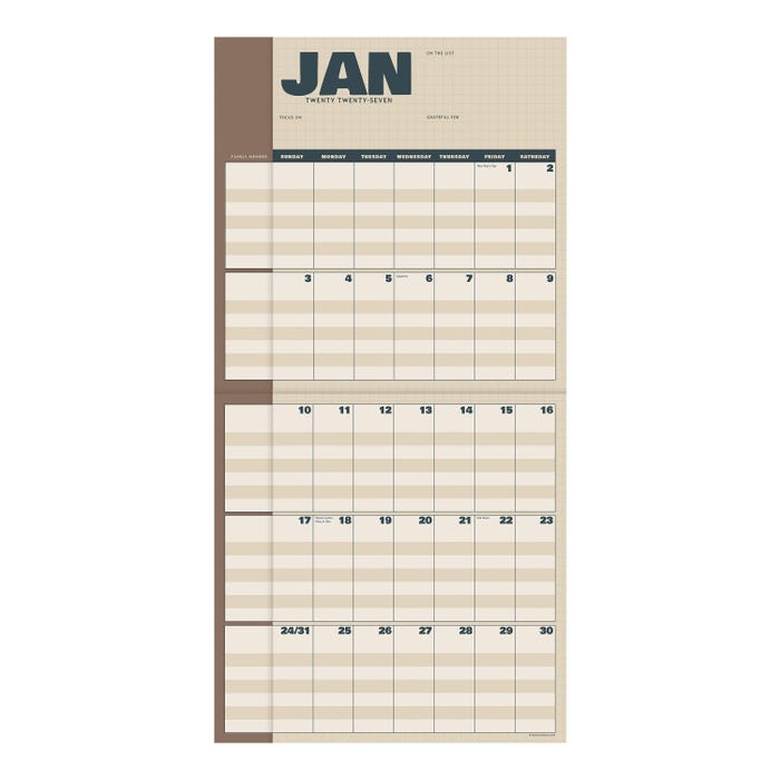 TF Publishing 2027 Parent Planner Wall Calendar, 12 x 12 Inches