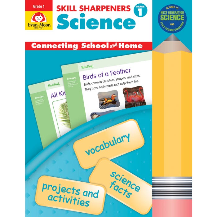 Evan-Moor Workbook Skill Sharpeners Science, Grade 1