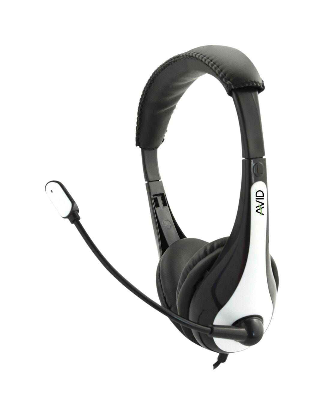 AVID® AE-36 Single Plug Headset with Microphone - White 2218224