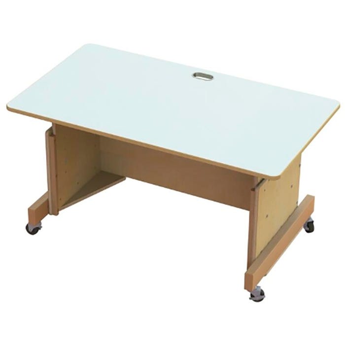 Jonti-Craft Apollo Single Computer Desk, 42 x 24 x 30 Inches, White Top