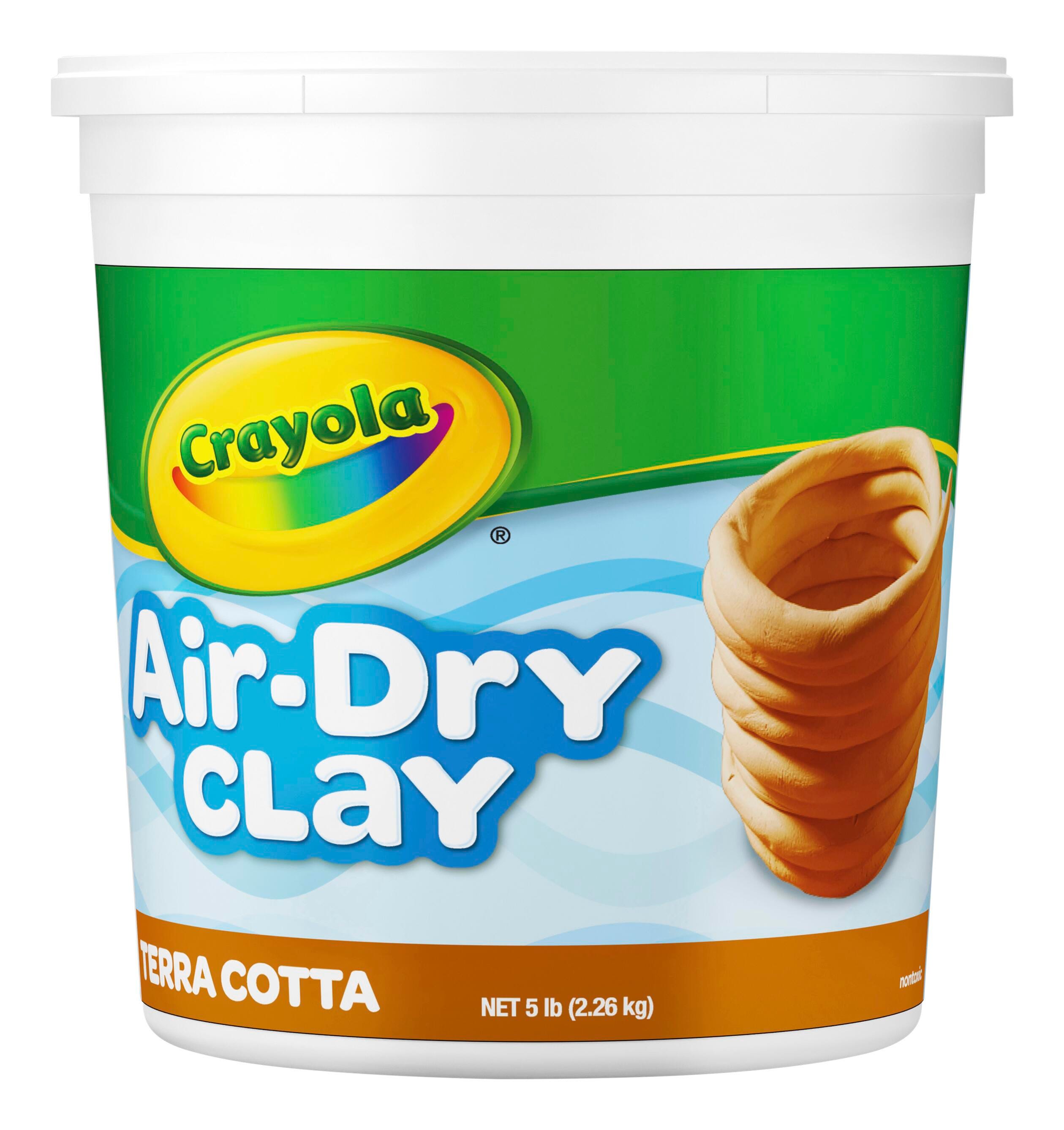 Crayola Air-Dry Clay, 5 Pound Bucket, Terra Cotta 2130510