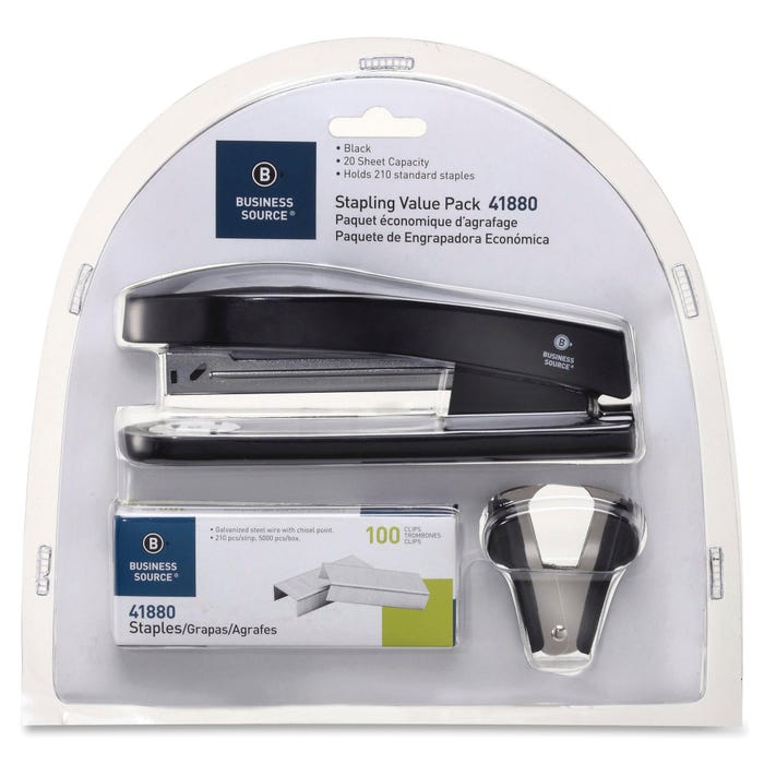 Business Source Stapling Value Pack, Black, Set of 3