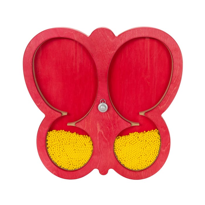 Snoezelen Rotating Rainfall Panel, Butterfly, 19 x 18 x 2 Inches