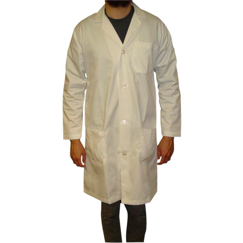 DR Uniforms Economy Cloth Lab Coat, 42 Inches, Medium, White, Item Number 1292841