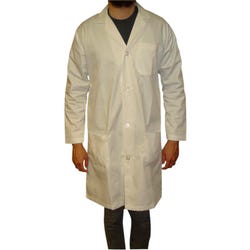 DR Uniforms Economy Cloth Lab Coat, 42 Inches, Small, White, Item Number 1292840