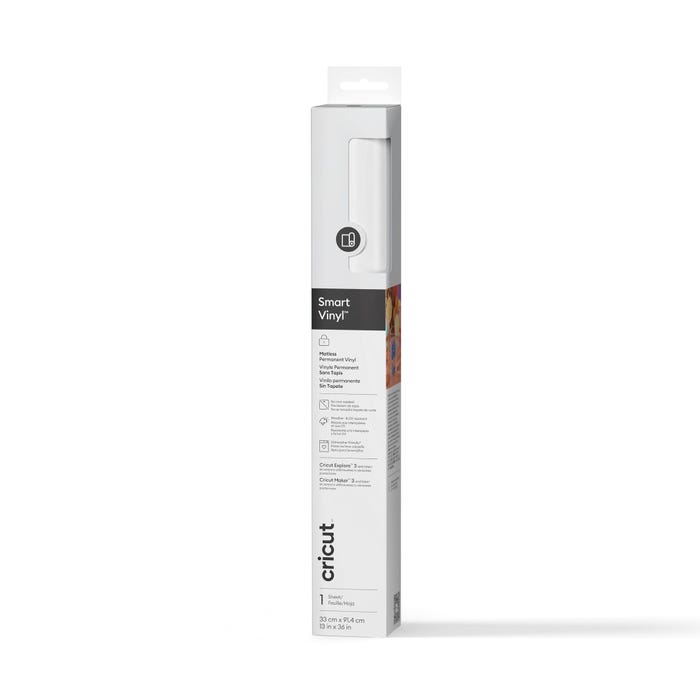 Cricut Permanent Smart Vinyl, 13 Inches x 3 Feet, White