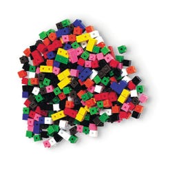 Learning Resources Interlocking Centimeter Cubes, Assorted Colors, Set of 1000